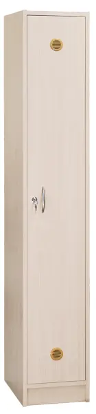 SSL - 180 - 40 šatní skříň dřevěná, 1-dveřová, háček, 1800 x 400 x 500, sokl, bříza irská